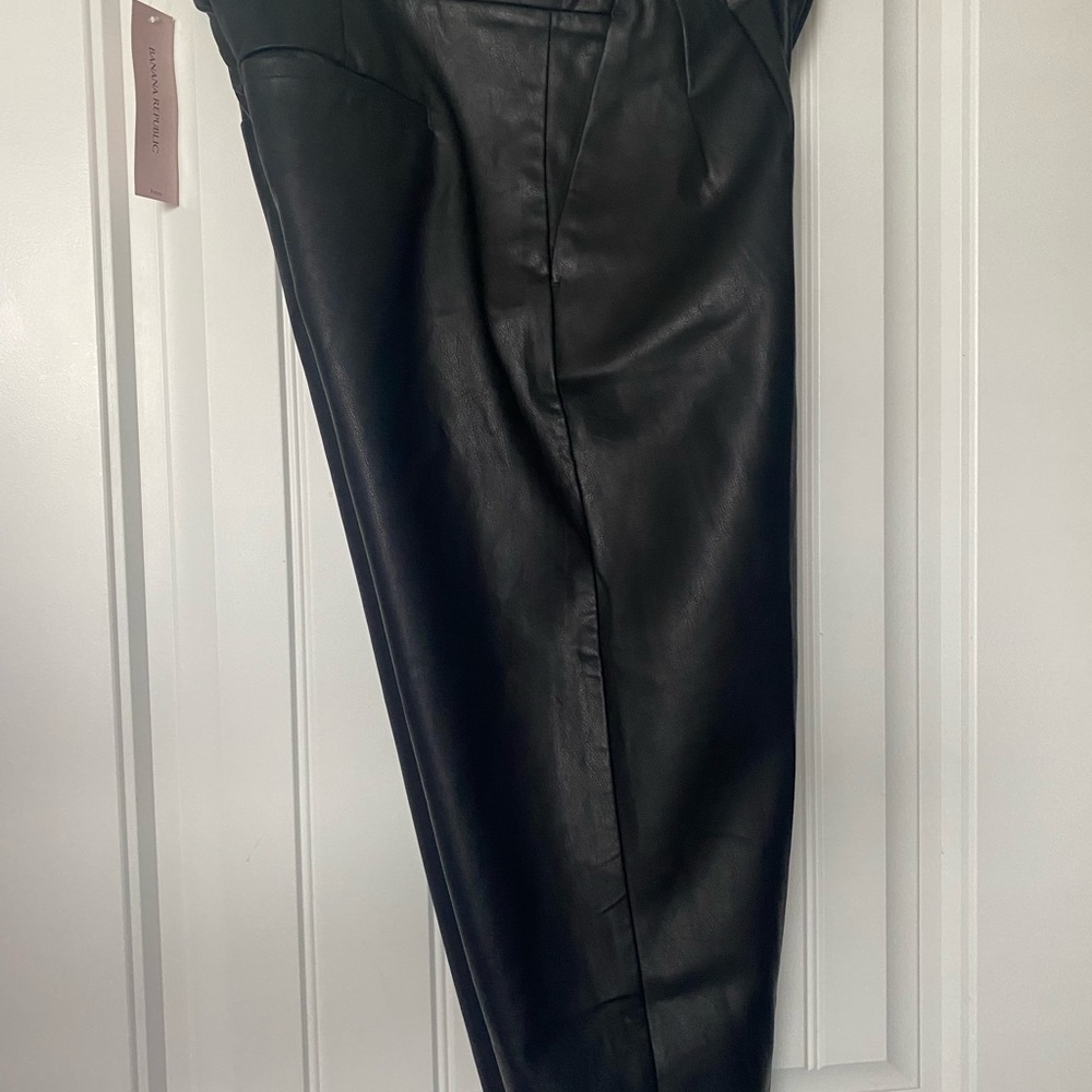 Zara wonen  Black Leather Pants